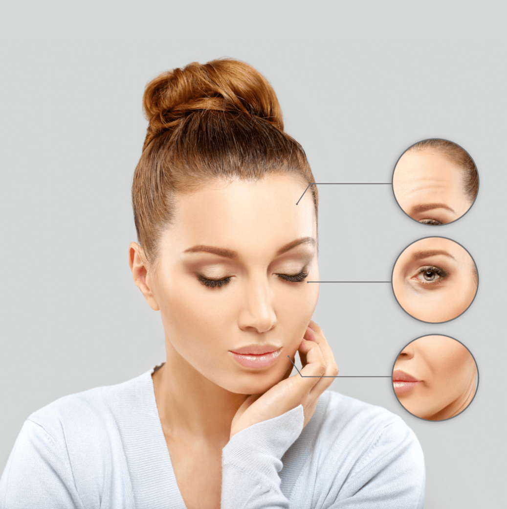 Zonen der Behandlung für Ästhetik - Foto Shutterstock
